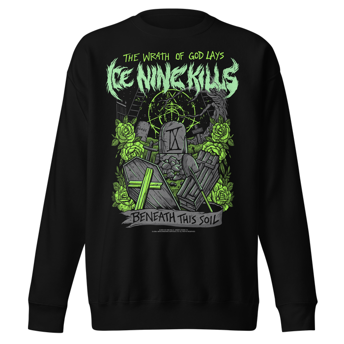 Ice Nine Kills - Green Wrath Jumbo Print Sweatshirt - Black