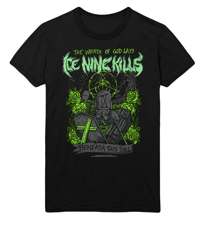 Ice Nine Kills - Green Wrath Jumbo Print T - Black