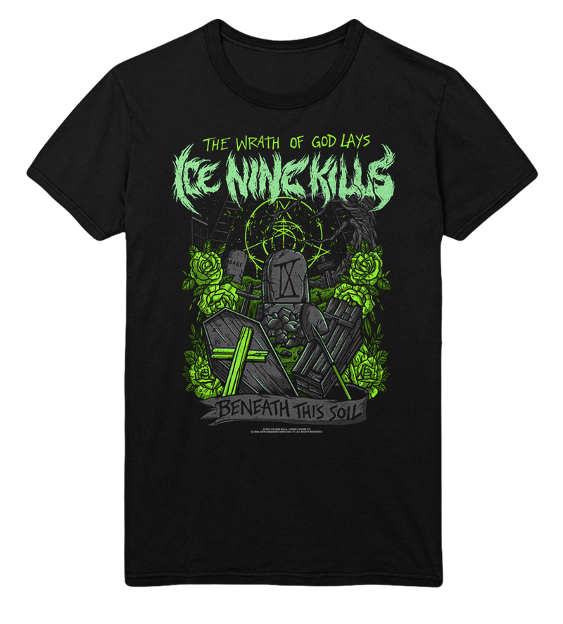 Ice Nine Kills - Green Wrath Jumbo Print T - Black