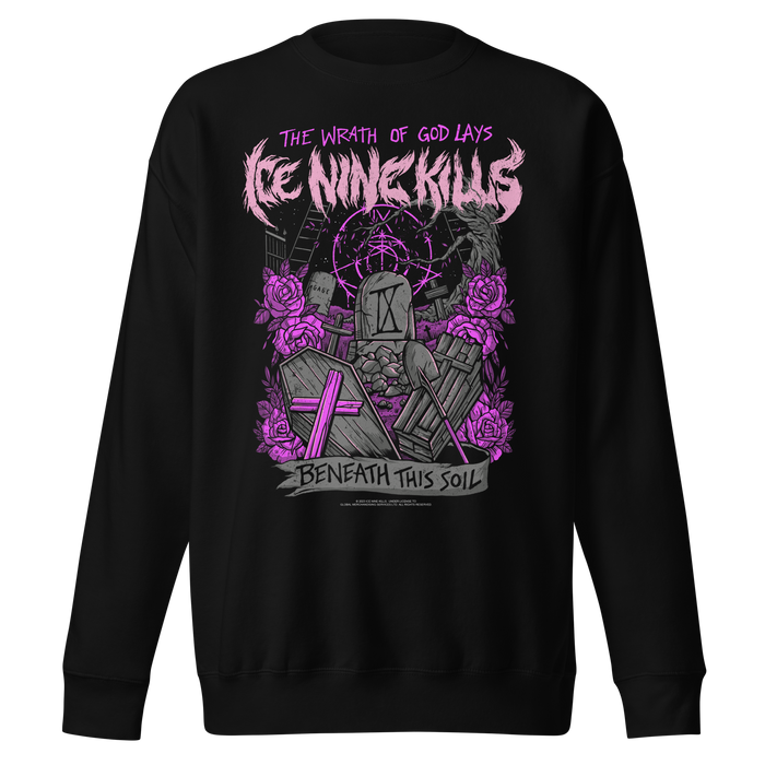 Ice Nine Kills - Purple Wrath Jumbo Print Sweatshirt - Black