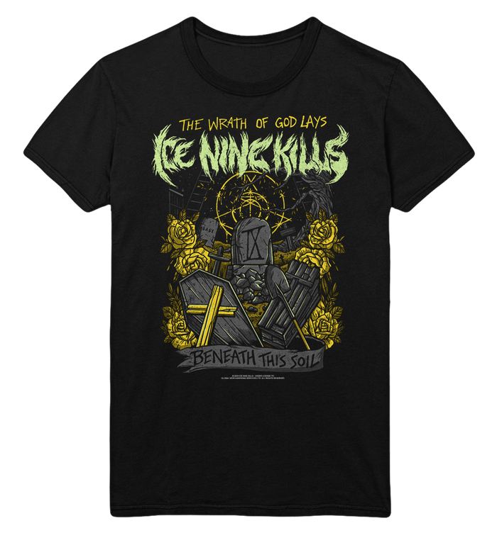 Ice Nine Kills - Yellow Wrath Jumbo Print T - Black