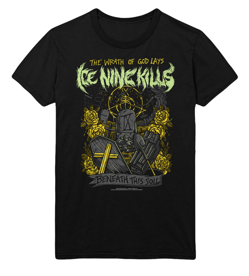 Ice Nine Kills - Yellow Wrath Jumbo Print T - Black