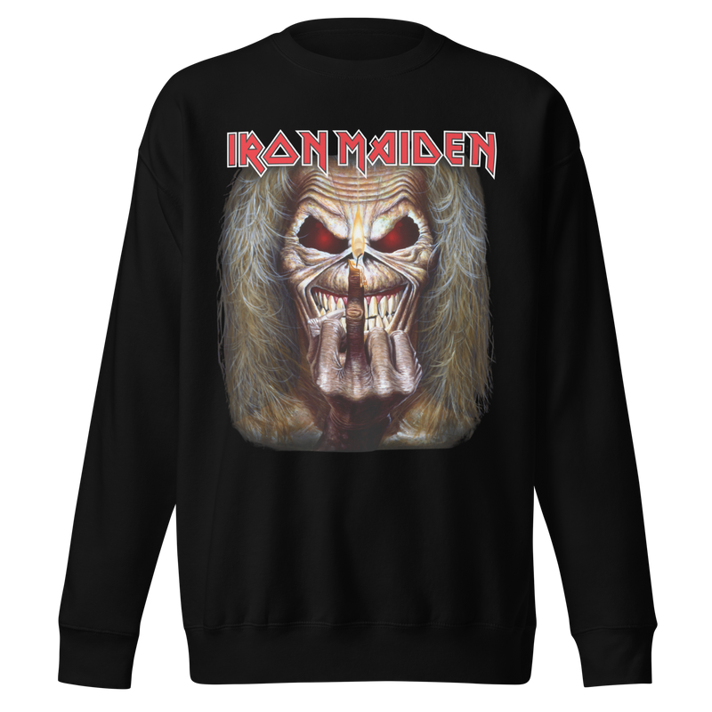 Iron Maiden - Candle Finger Jumbo Print Sweatshirt - Black