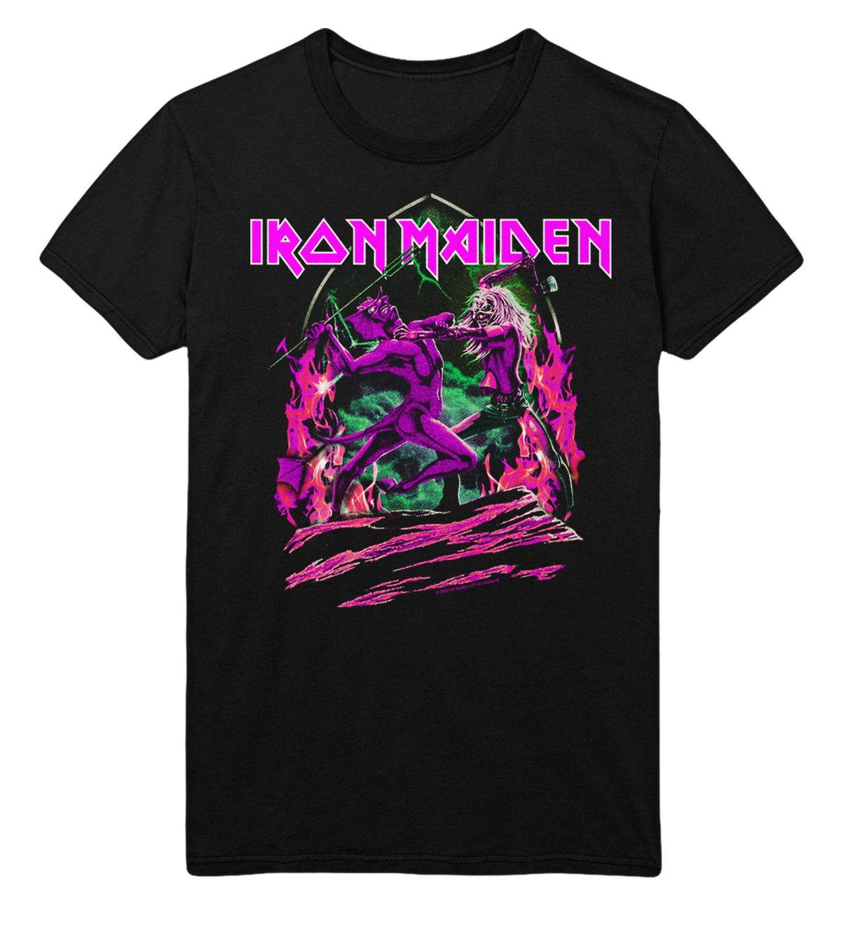 Iron Maiden - Devil's Fight Jumbo Print T - Black