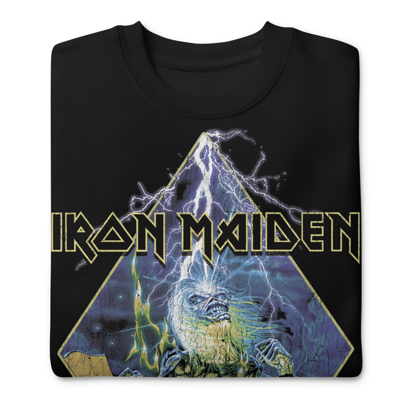 Iron Maiden - Lightning Jumbo Print Sweatshirt - Black