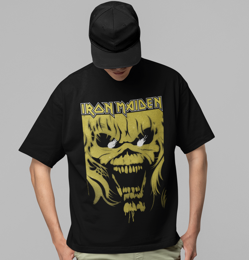 Iron Maiden - Open Mouth Jumbo Print T - Black