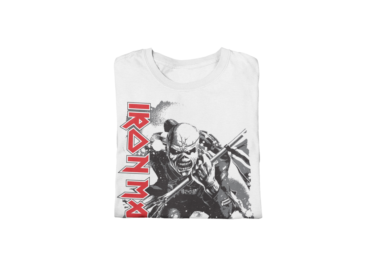 Iron Maiden - Trooper Jumbo Print T-Shirt - White