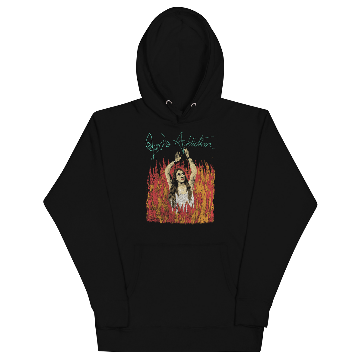 Jane's Addiction - Flames Classic Hoodie - Black