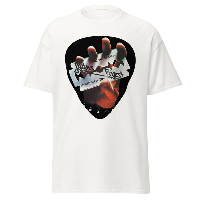 Judas Priest - British Steel Jumbo Print T-Shirt - White