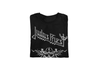 Judas Priest - Liquid Metal Logo Jumbo Print T-Shirt - Black