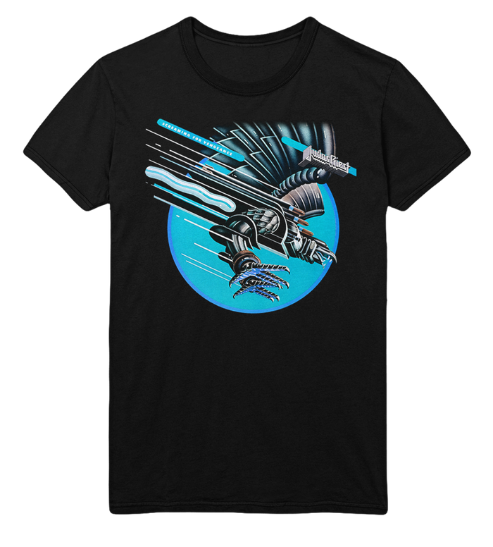 Judas Priest - Neon Screaming Jumbo Print T - Black