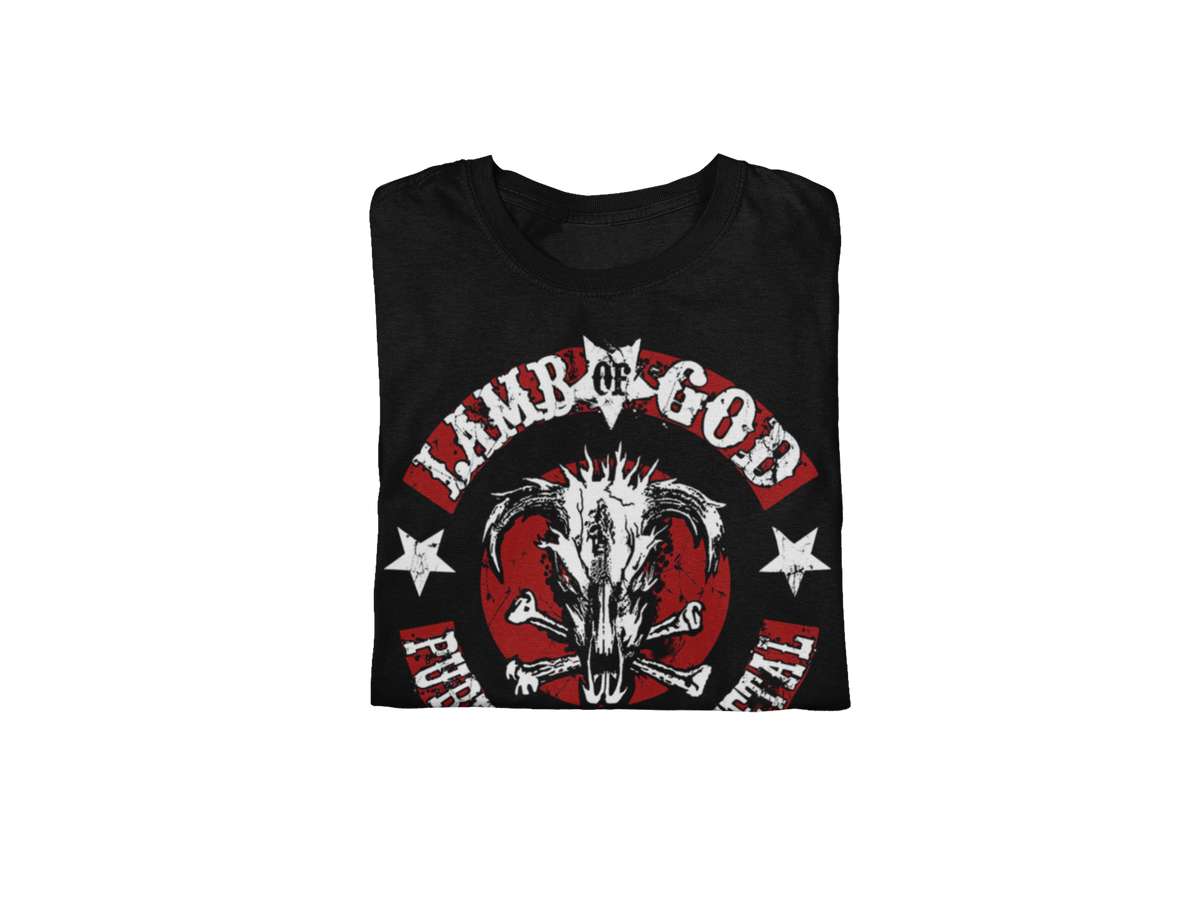 Lamb Of God - Pure American Metal Jumbo Print T-Shirt - Black