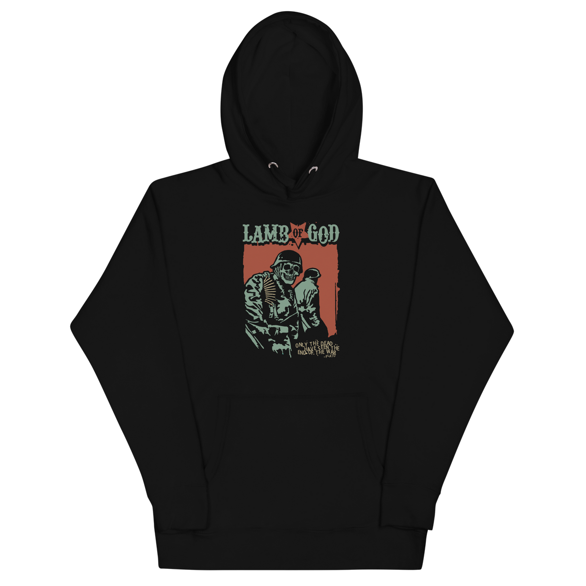 Lamb of God - Skeleton Army Plato Quote Classic Hoodie - Black