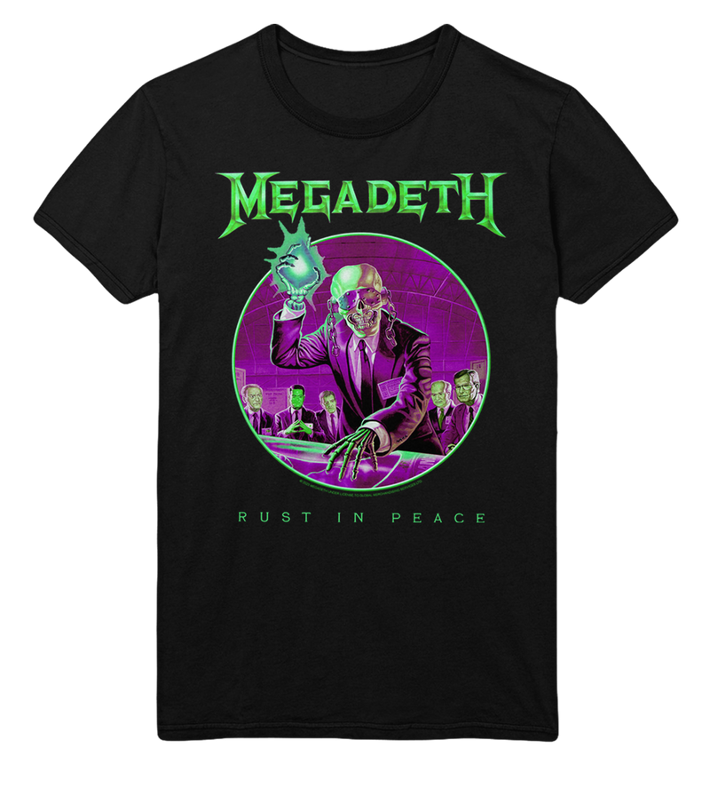 Megadeth - Green Rust Jumbo Print T - Black