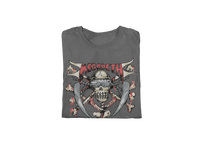 MegaDeth - Hand Painted Vic Jumbo Print T-Shirt - Gray