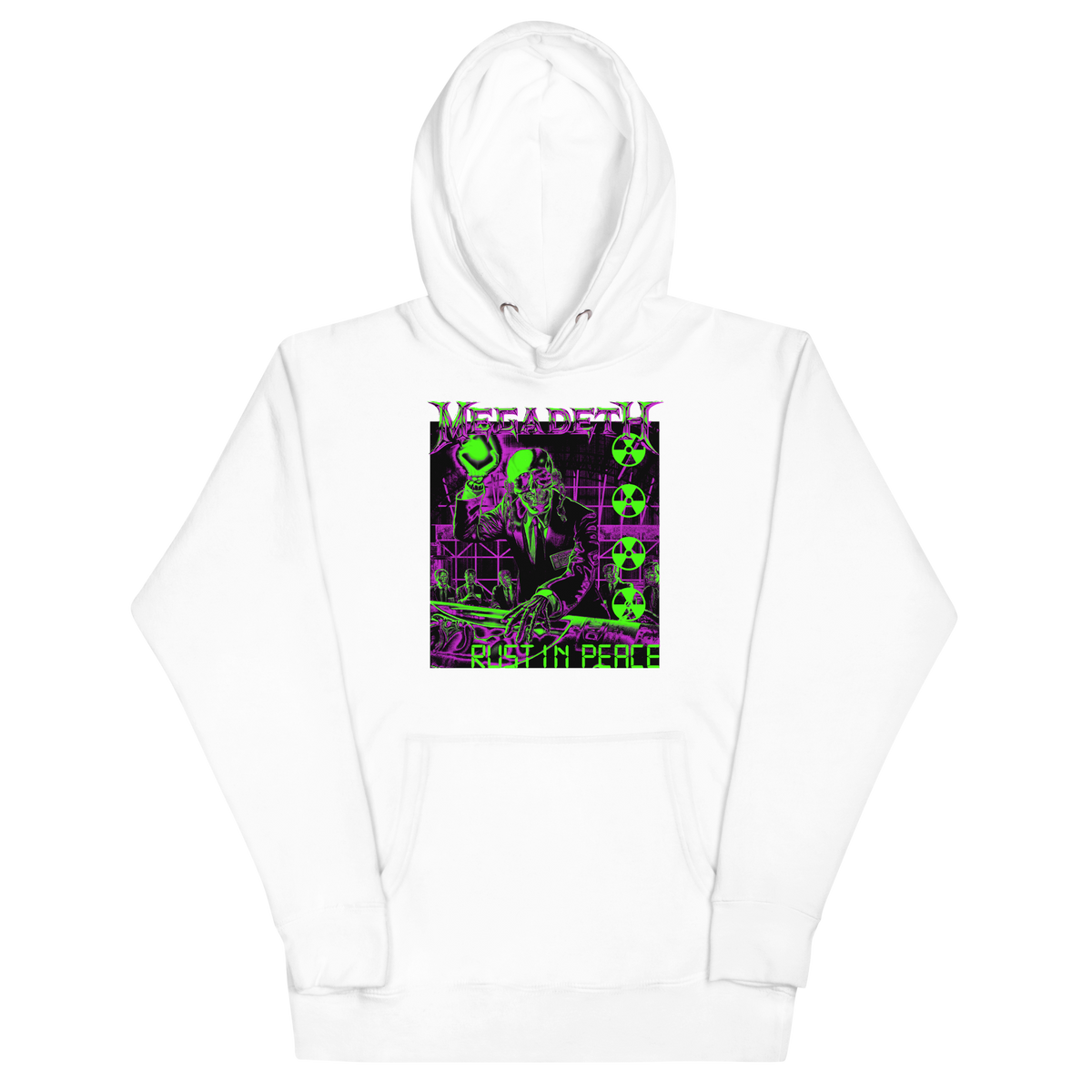 Stakes - Megadeth Neon Rust in Peace Classic Hoodie -