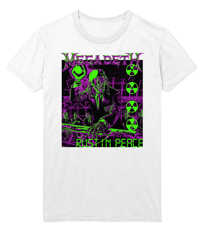 Megadeth - Neon Rust in Peace Jumbo Print T - Black