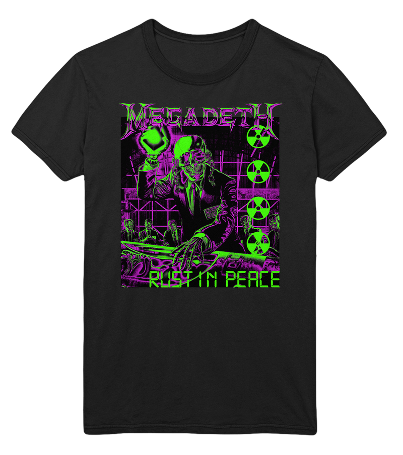 Megadeth - Neon Rust Jumbo Print T - Black