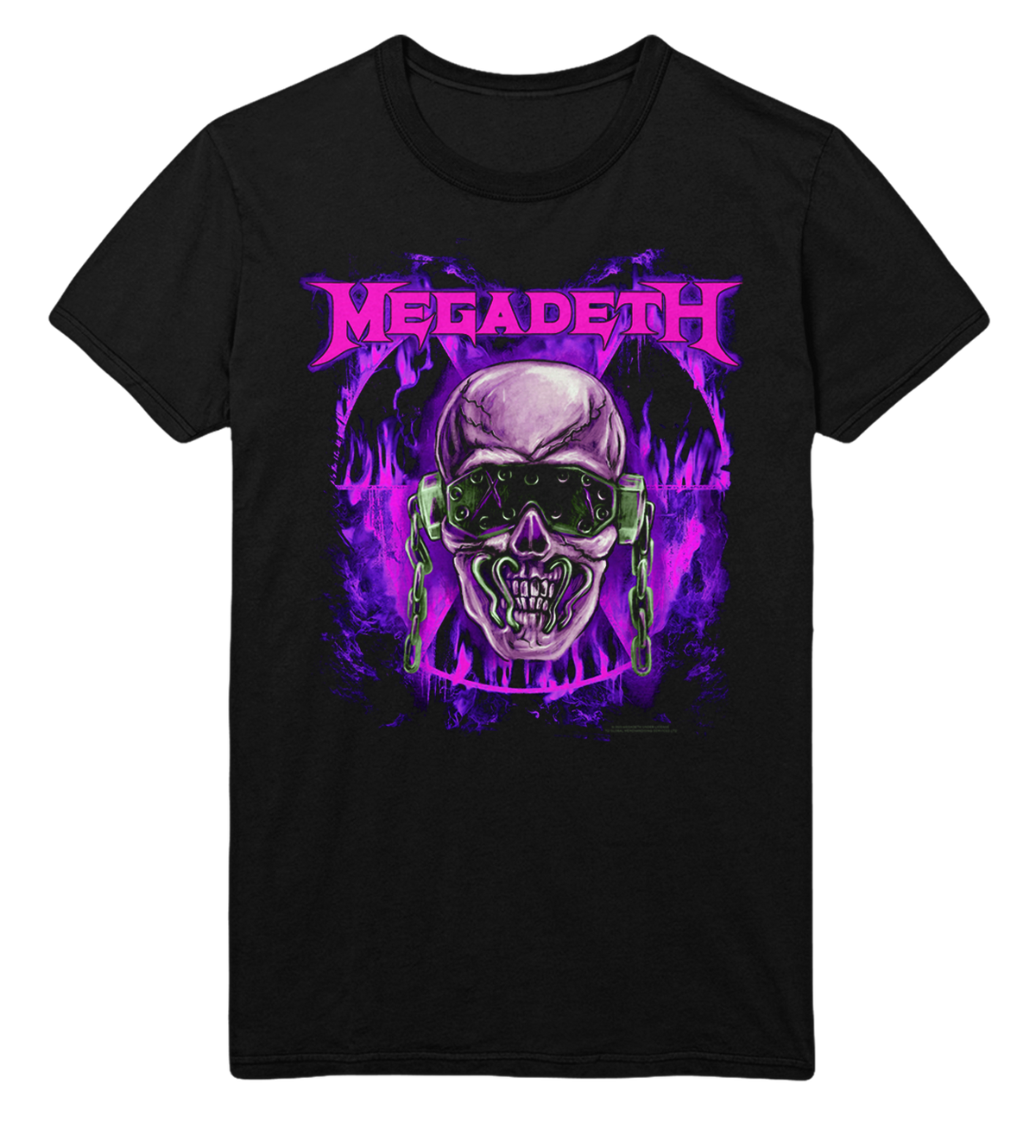 Megadeth - Purple Nuclear Jumbo Print T - Black