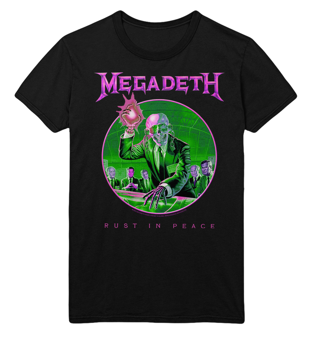 Megadeth - Purple Rust Jumbo Print T - Black