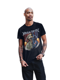 MegaDeth - Rattlehead Vic Jumbo Print T-Shirt - Black