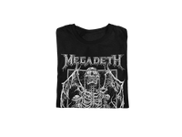 Megadeth - Skeleton Wings Jumbo Print T - Black