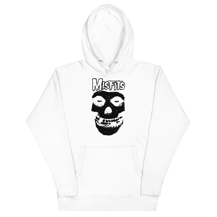 Stakes - Misfits Black Skull Classic Hoodie - White