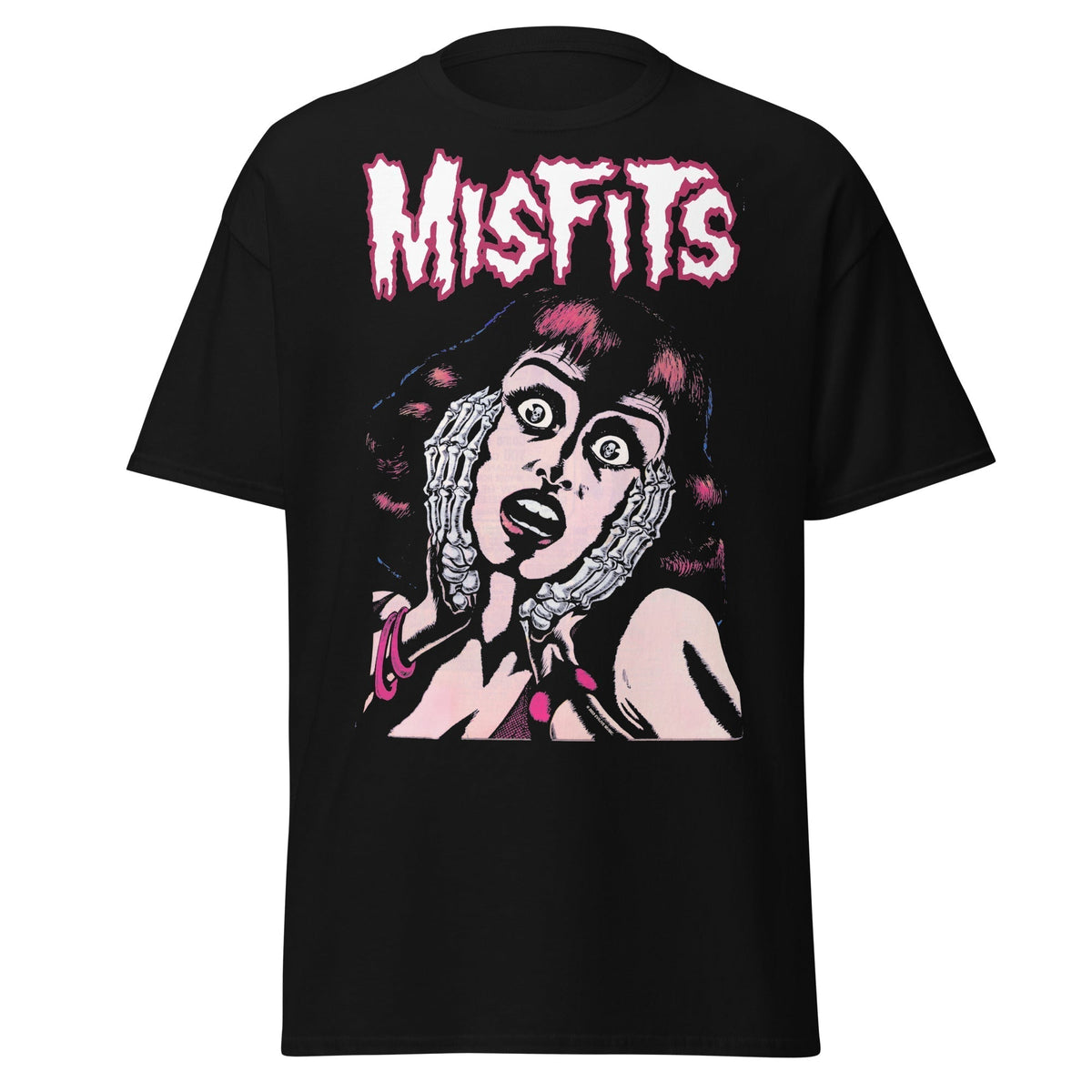 Misfits - Screaming Jumbo Print T-Shirt - Black