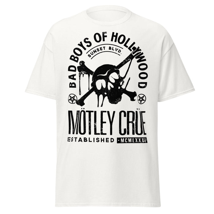 Motley Crue - Bad Boys of Hollywood Jumbo Print T - White