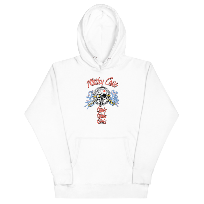 Motley Crue - Girl's Skull Classic Hoodie - White