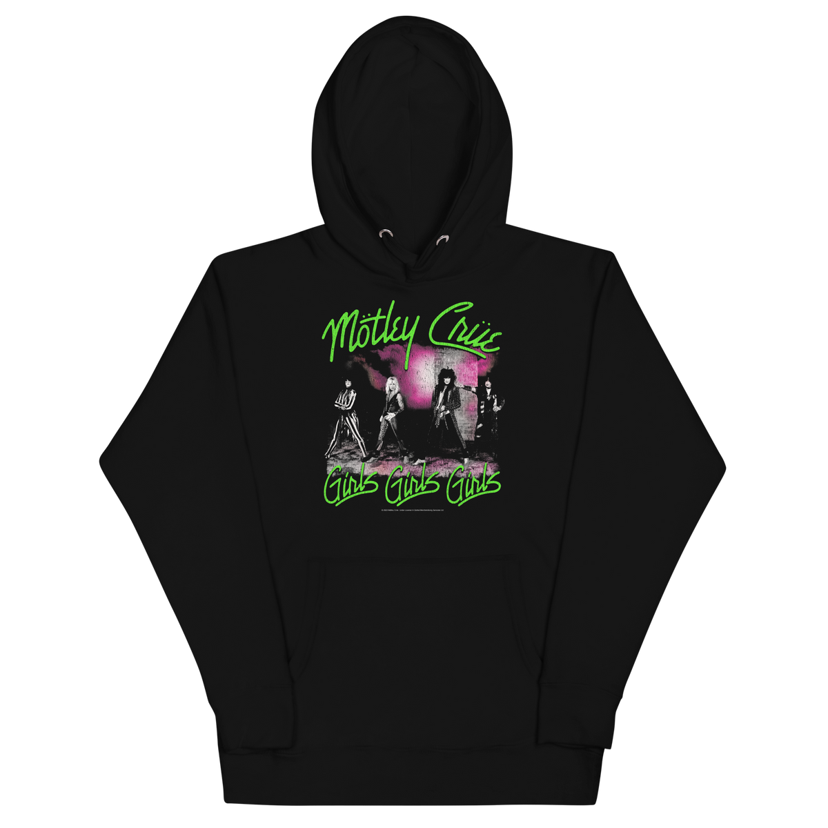 Motley Crue - Green Girls Classic Hoodie - Black