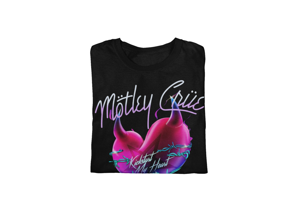 Motley Crue - Kickstart Jumbo Print T - Black