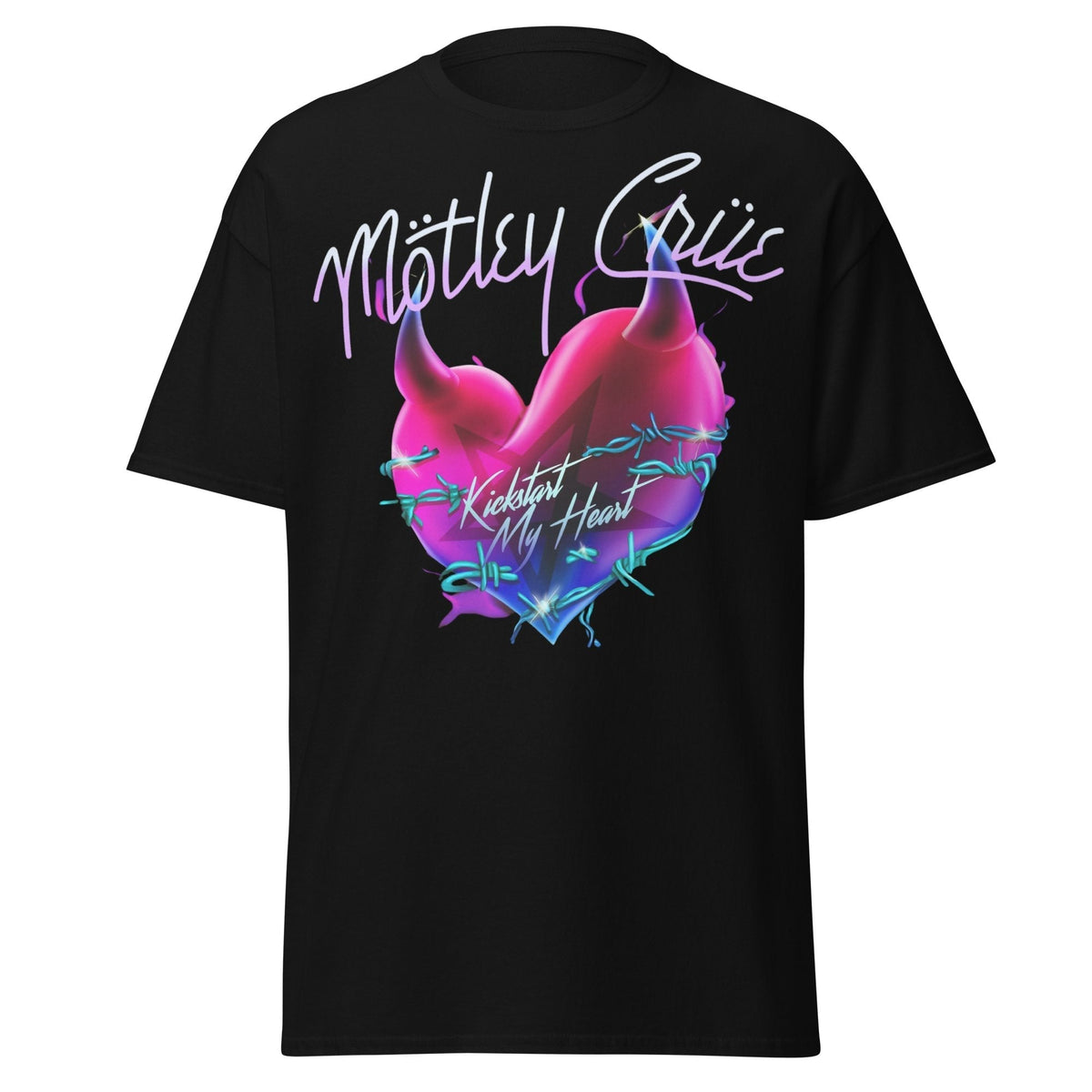 Motley Crue - Kickstart Jumbo Print T - Black