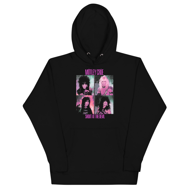 Motley Crue - Pink Shout Classic Hoodie - Black