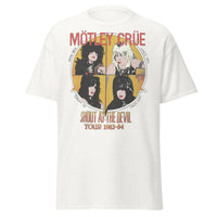 Motley Crue - Shout 83/84 Tour Jumbo Print T-Shirt - White