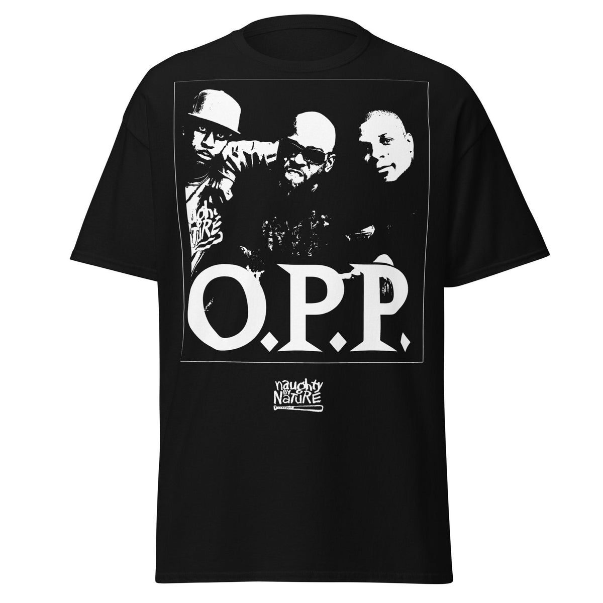 Naughty by Nature - O.P.P. Jumbo Print T - Black