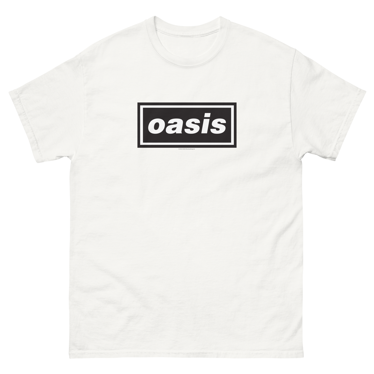 Oasis - Logo Jumbo Print T - White