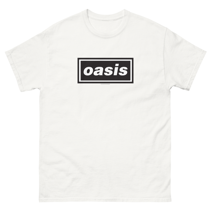 Oasis - Logo Jumbo Print T - White