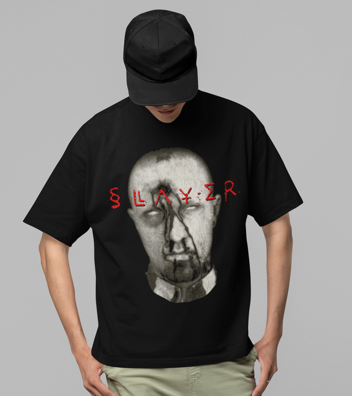 Stakes - Slayer Blank Eyes Jumbo Print T-shirt - Black