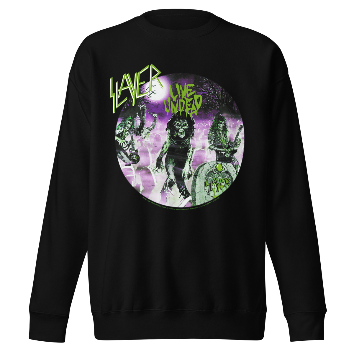 Stakes - Slayer Green Undead Jumbo Print Sweatshirt -