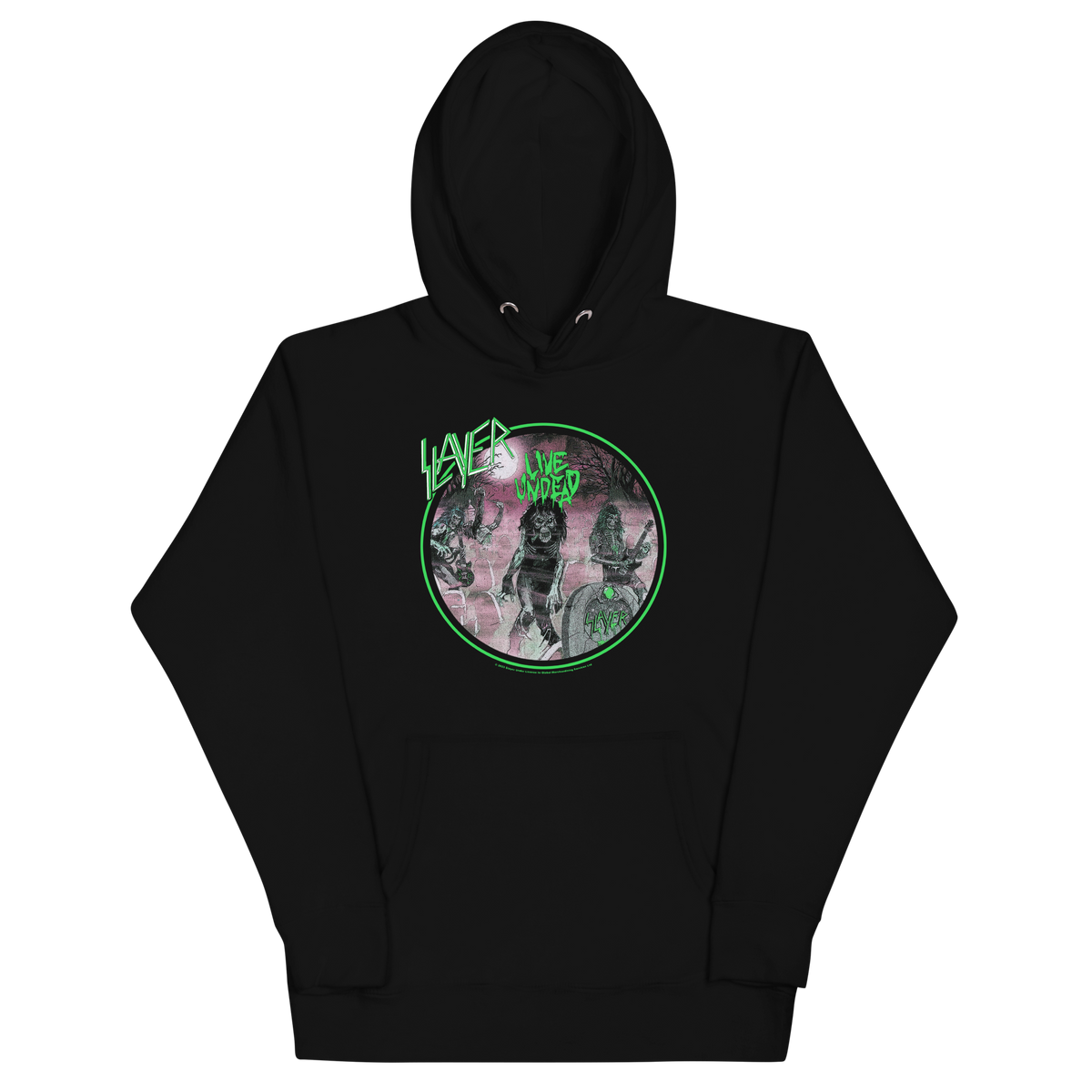 Stakes - Slayer Neon Green Undead Classic Hoodie - Black