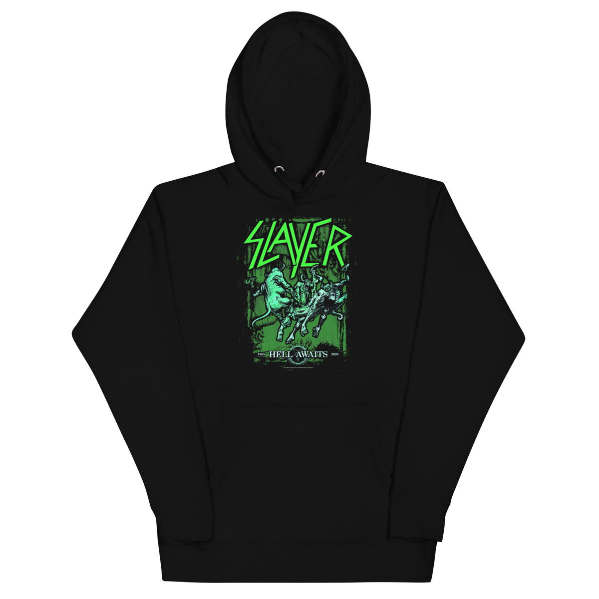 Stakes - Slayer Neon Hell Awaits Classic Hoodie - Black