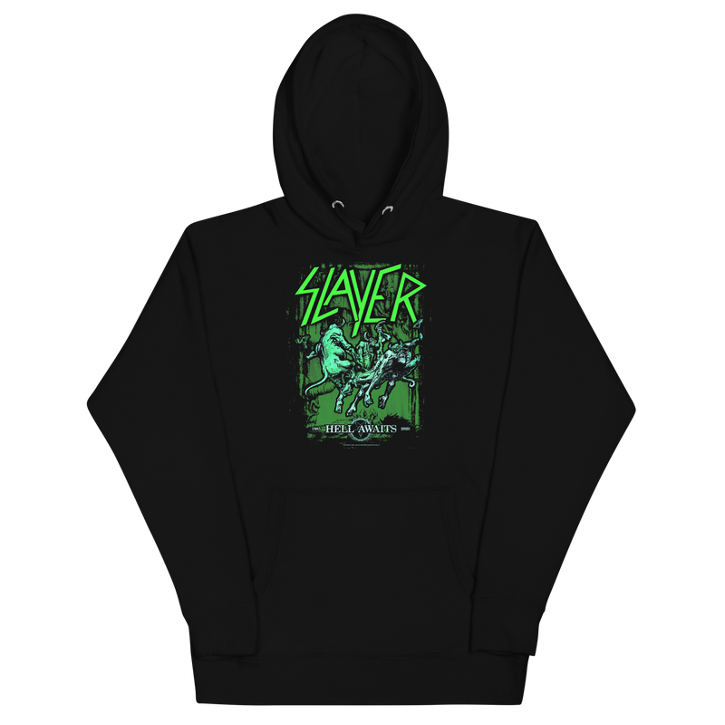 Stakes - Slayer Neon Hell Awaits Classic Hoodie - Black