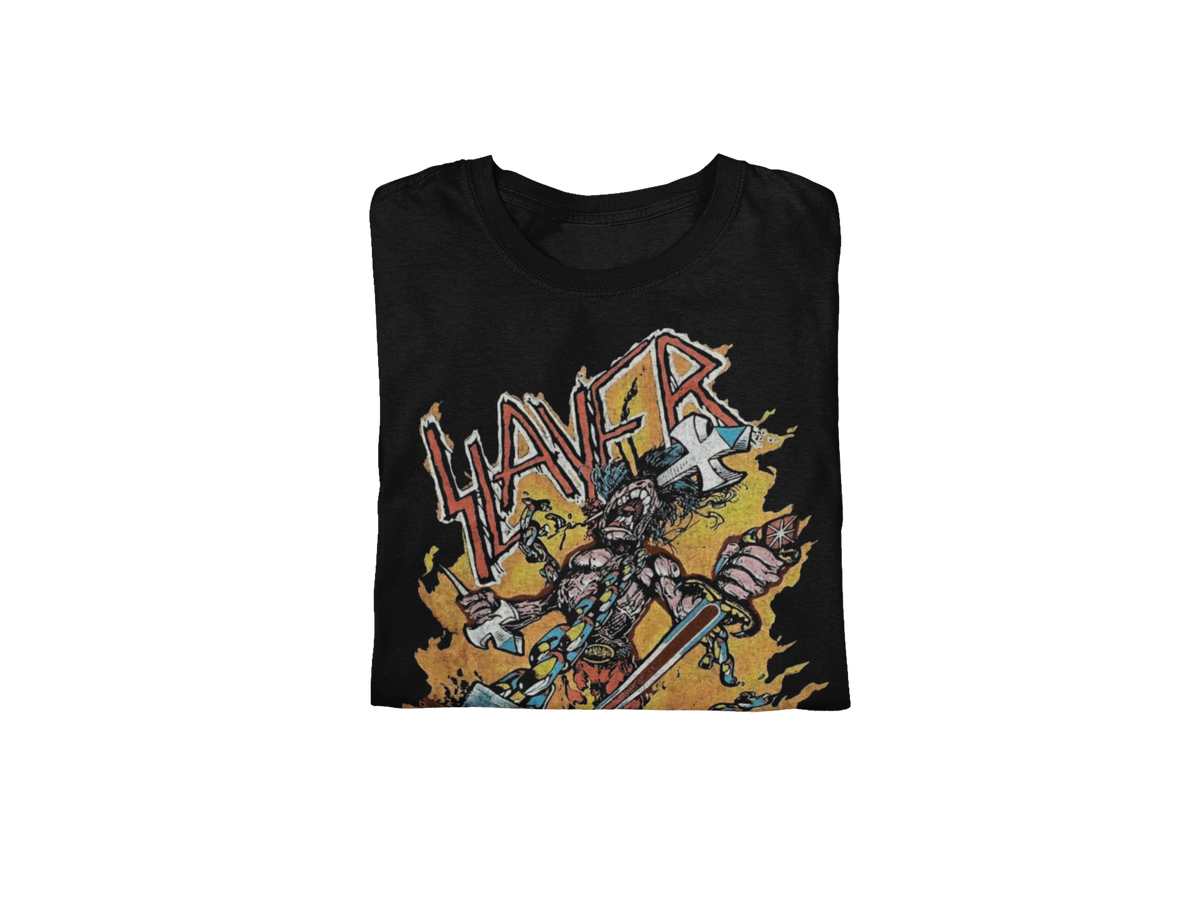 Slayer - Slain By The Sword Jumbo Print T-Shirt - Black