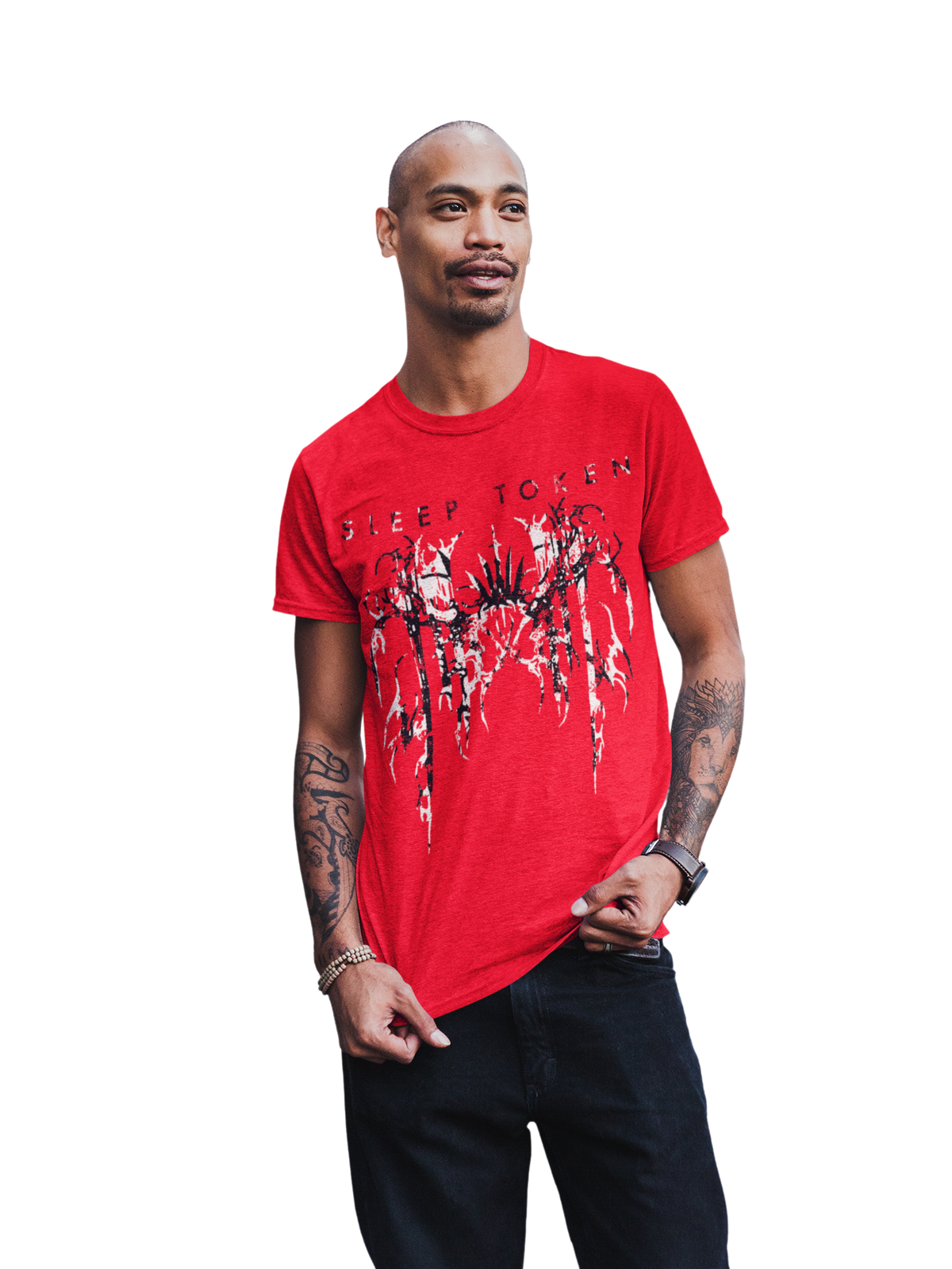 Stakes - Sleep Token Drip Jumbo Print T-Shirt - Red