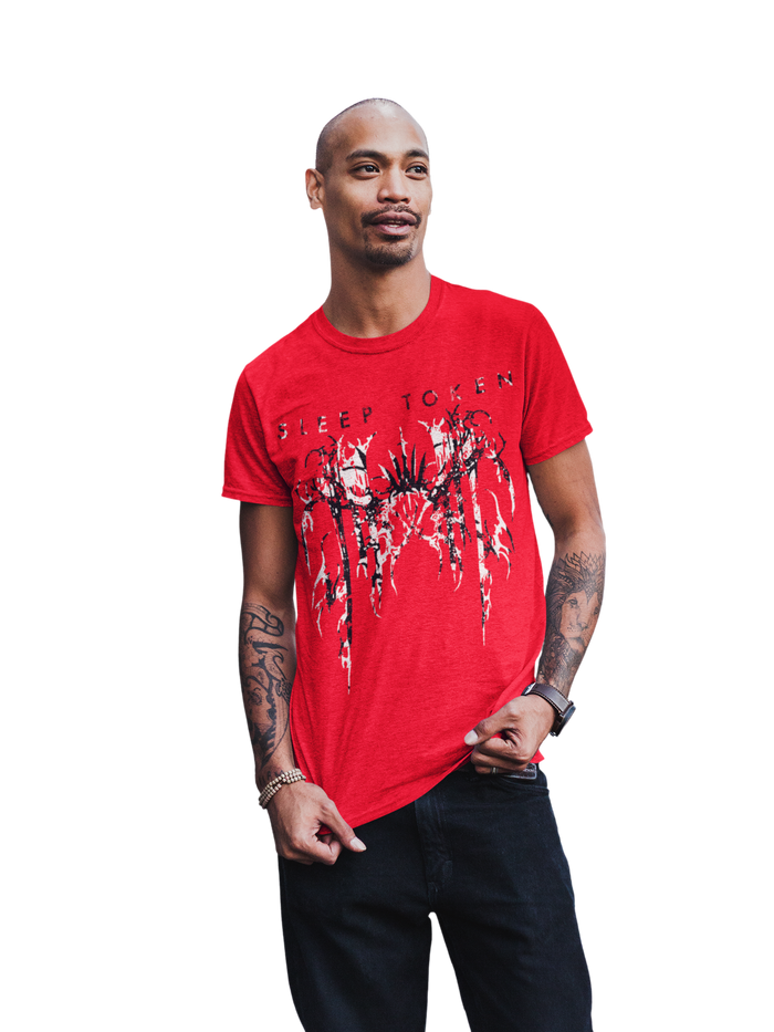 Stakes - Sleep Token Drip Jumbo Print T-Shirt - Red