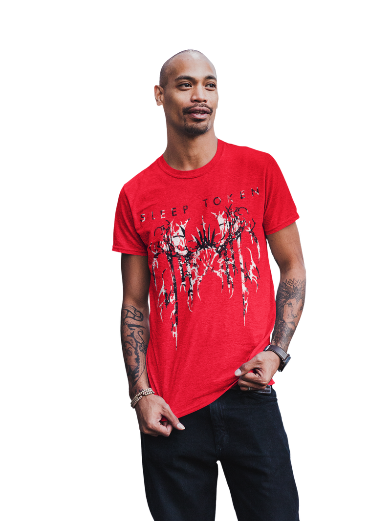 Stakes - Sleep Token Drip Jumbo Print T-Shirt - Red