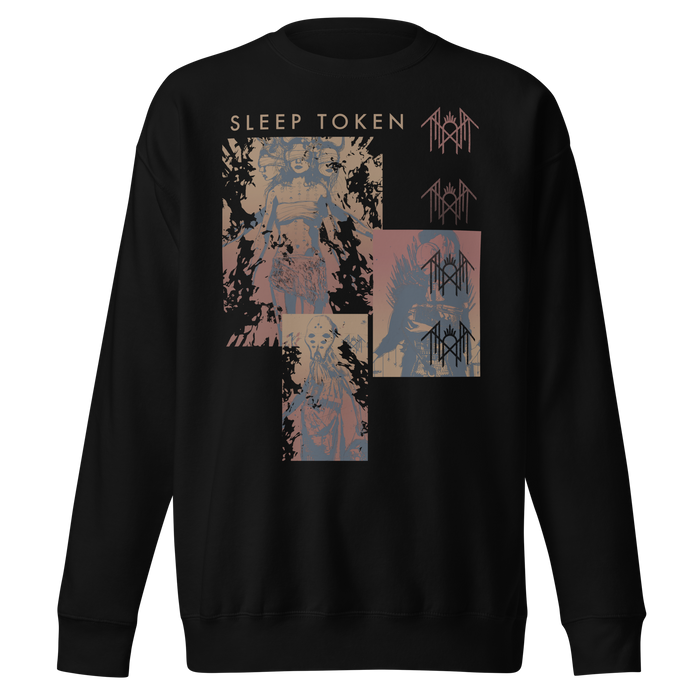 Stakes - Sleep Token Multi Hit Jumbo Print Sweatshirt -