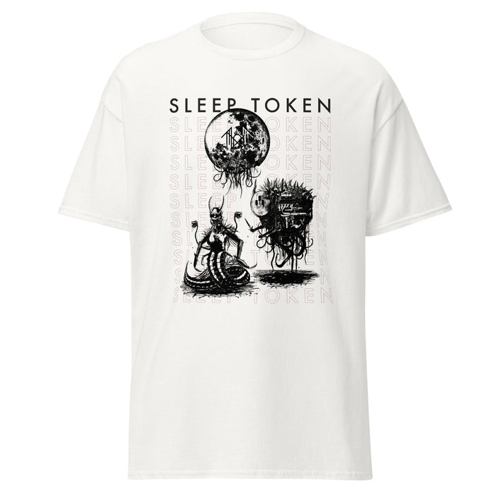 Stakes - Sleep Token Take Me Back Jumbo Print T-Shirt - White