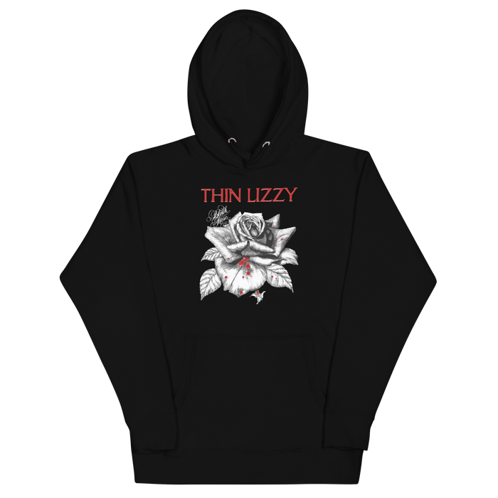 Thin Lizzy - Black Rose Classic Hoodie - Black